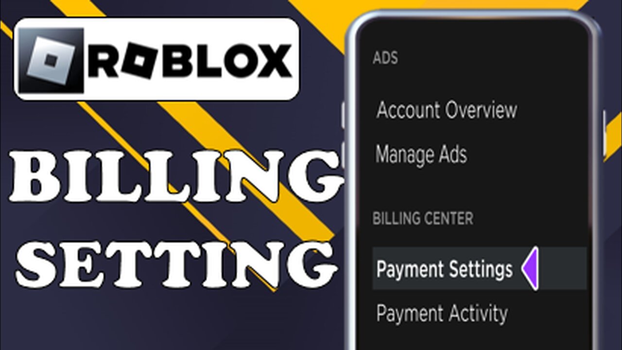 HOW TO FIND BILLING SETTINGS IN ROBLOX