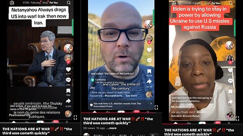 RE: THE NATIONS ARE AT WAR 🚀!! “the third woe cometh quickly”