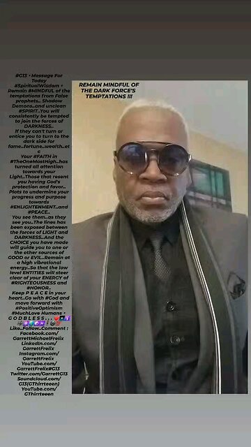 ▪︎REMAIN MINDFUL OF THE DARK FORCE'S TEMPTATIONS▪︎