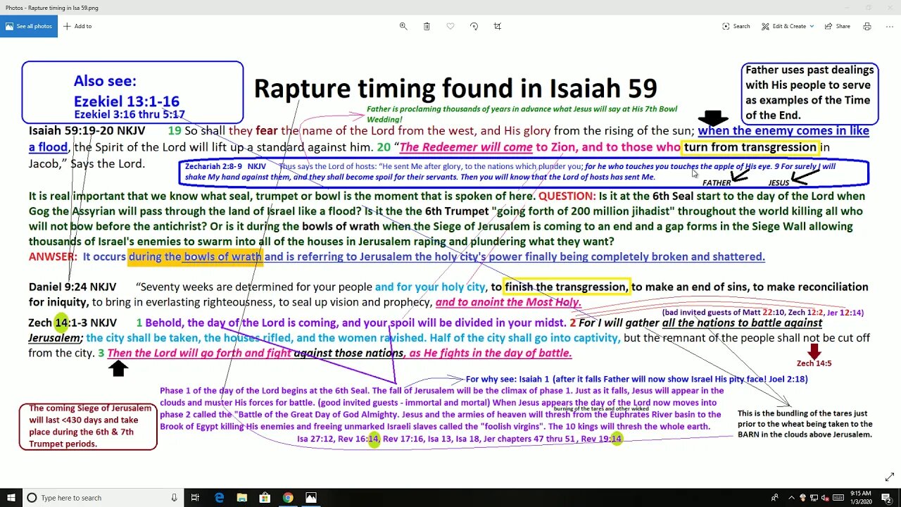 Rapture found in Isaiah 59