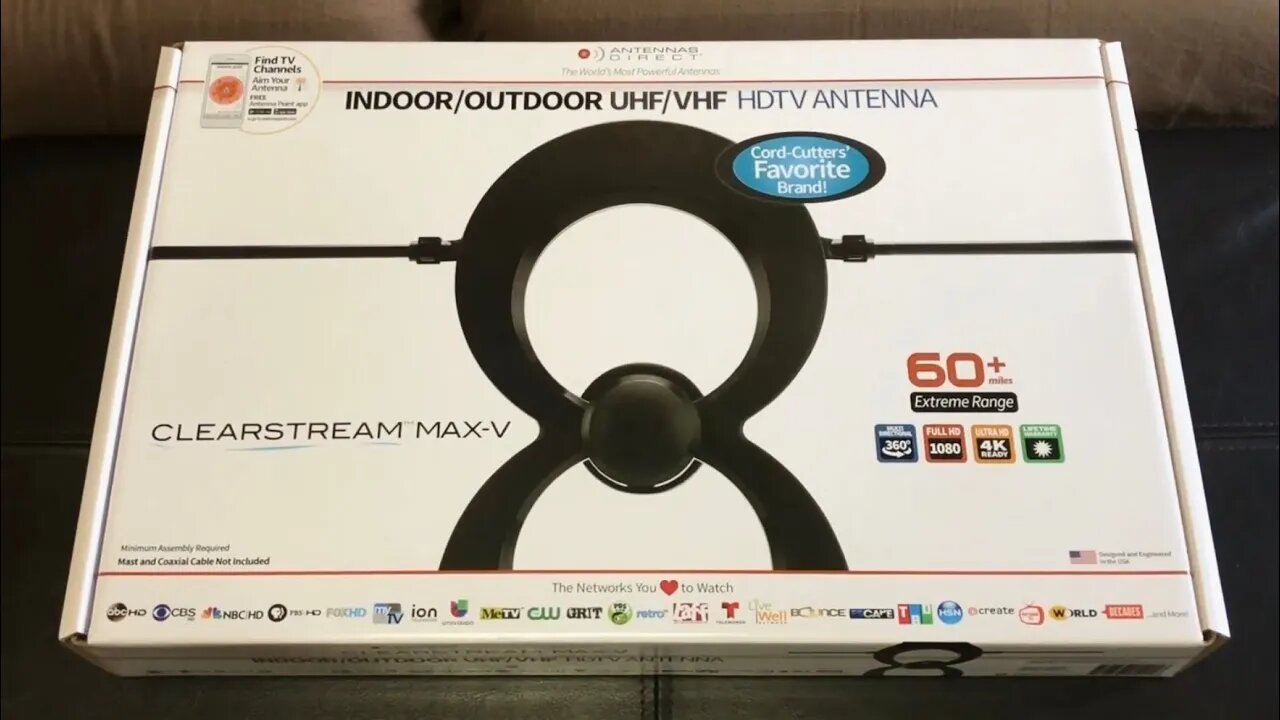 Clearstream Max-V HDTV Antenna Unboxing, Setup, Installation Tips, & Review