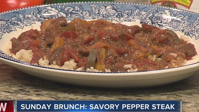 Sunday Brunch: Savory Pepper Steak