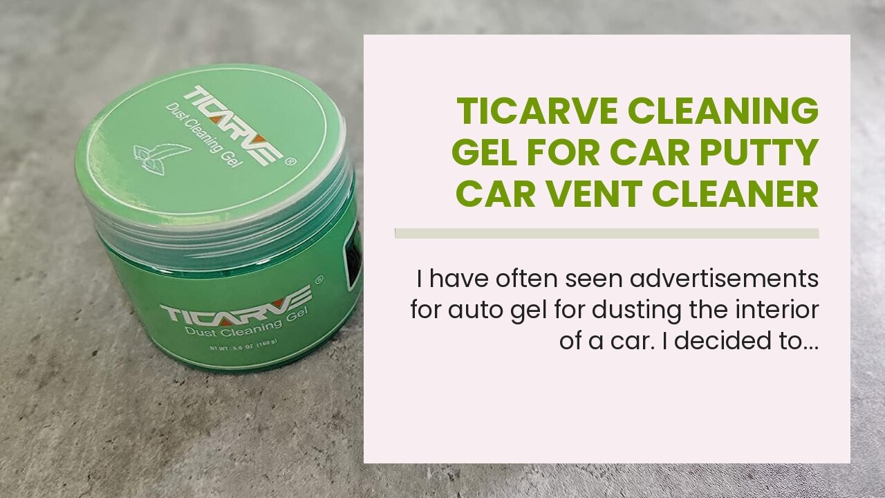 TICARVE Cleaning Gel for Car Putty Car Vent Cleaner Cleaning Putty Gel Auto Tools Car Interior...