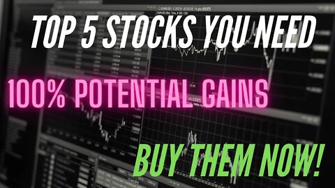 You need to own these 5 stocks for long term growth (Buy NOW!)