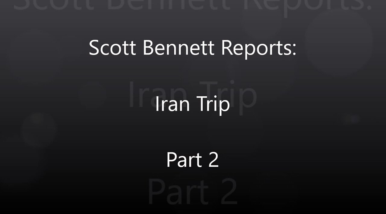 GFTV. Scott Bennett. Iran Trip TvNI. part 2