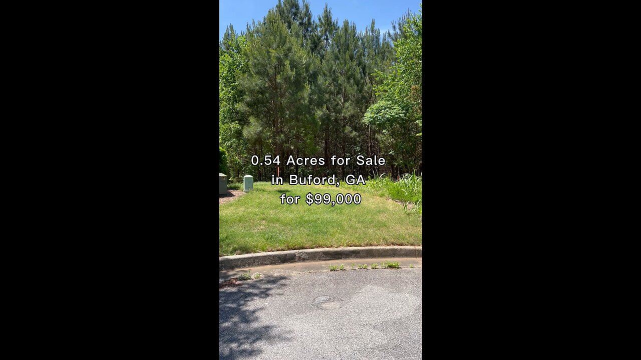 0.54 Acres for Sale in Buford, GA for $99,000.