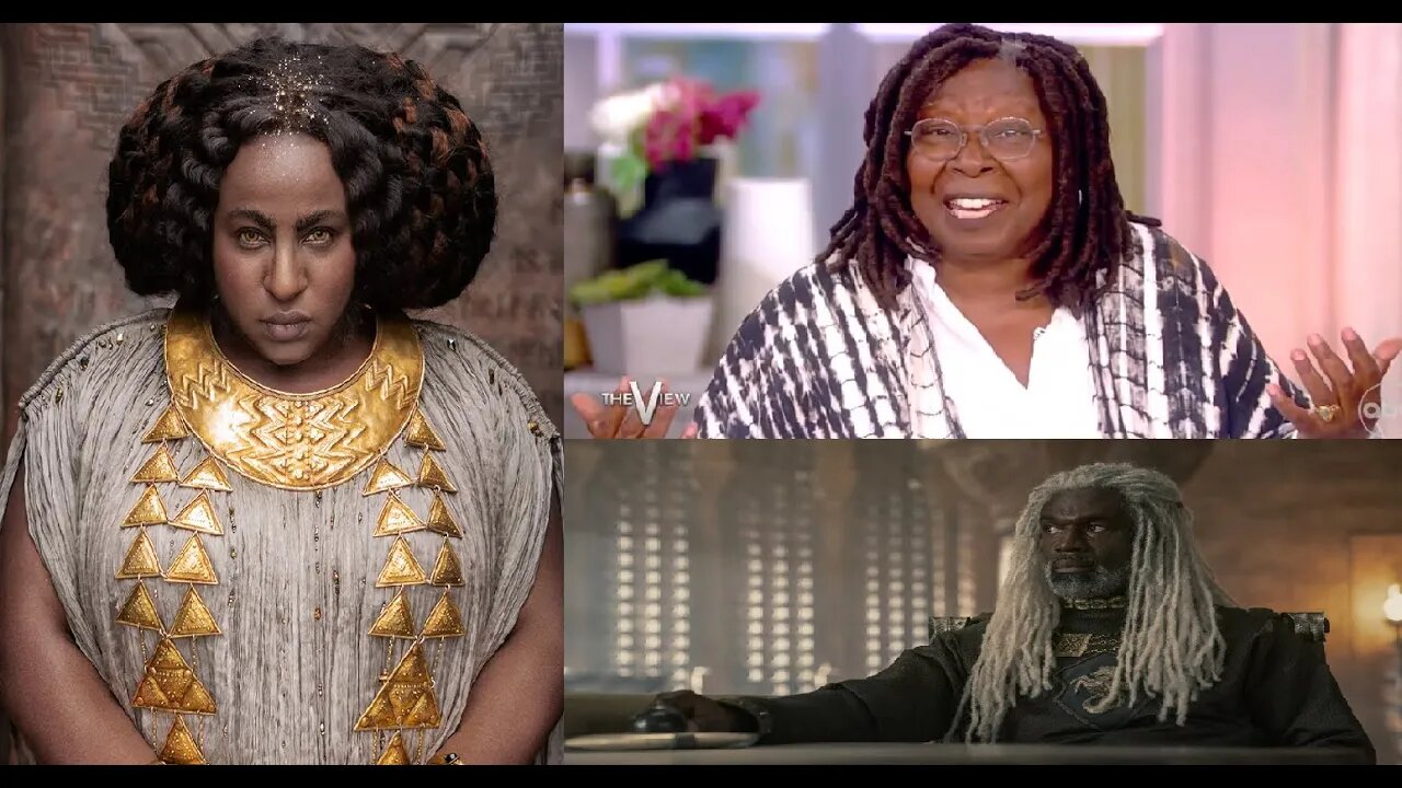 Whoopi Goldberg Endorses Blackface & Fictional Blackface - Defends House of Dragon & Rings of Power