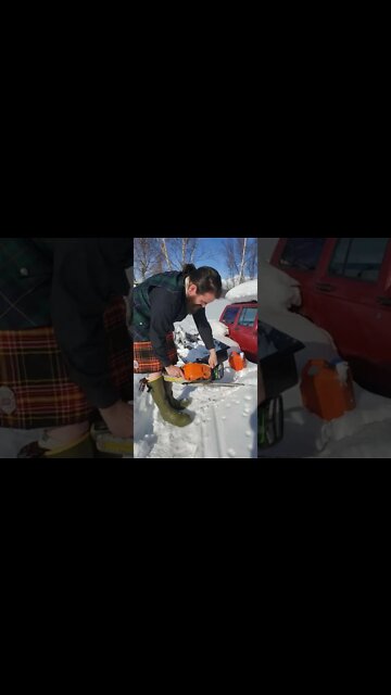 Stihl ms362 After Months Under Alaskan Elements And My Spring Fumble Start