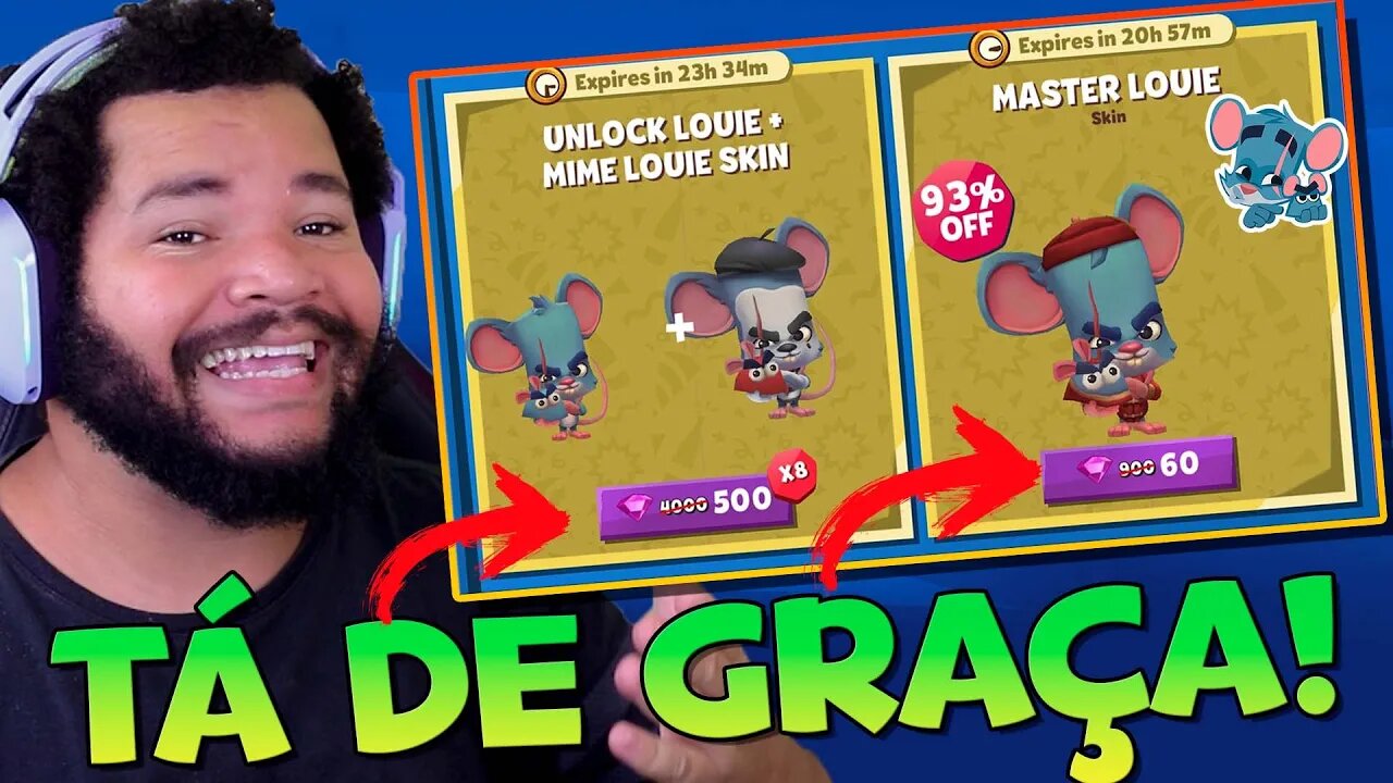 Super Promoção! Louie Praticamente de Graça na LOJA! Zooba: Jogo de batalha Animal