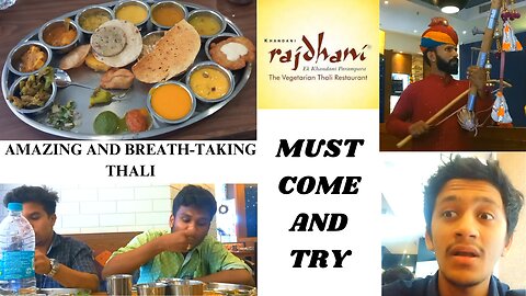 Best Rajasthani Thali in Chennai || Pheonix Mall || Chennai.