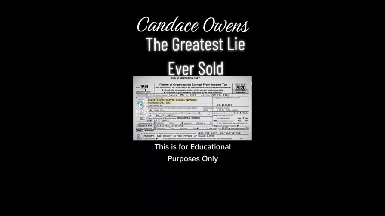 CANDACE OWENS EXPOSE💜🏅BLACK LIVES MATTER [BLM] CORRUPTIONS🎭🎪💰💫