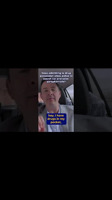 Does admitting to drug possession allow police to search car and seize paraphernalia?