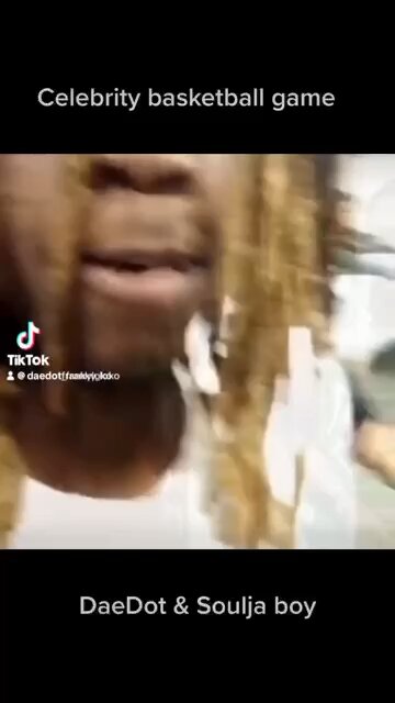DAE Dot at the celebrity basketball game with Soulja boy