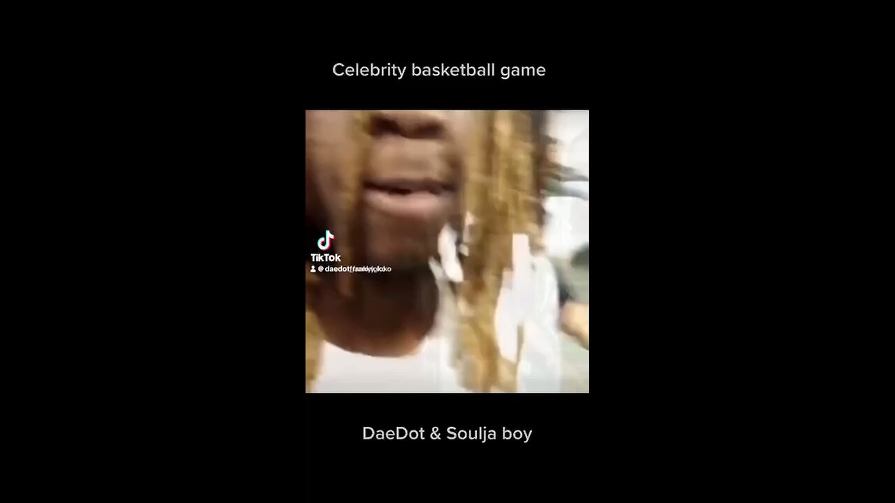 DAE Dot at the celebrity basketball game with Soulja boy