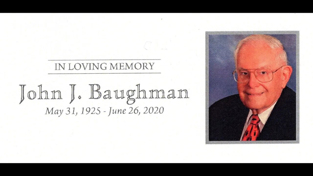 July 8, 2020 - DePauw Prof. & World War II Purple Heart Recipient John Baughman '48 is Laid to Rest