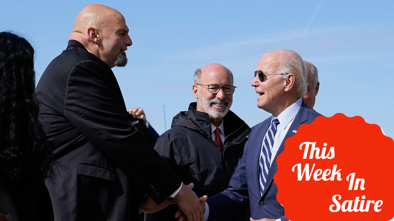 THIS WEEK IN SATIRE: Biden's Congratulatory Call with Fetterman Lasts Hours as Both are Incompetent