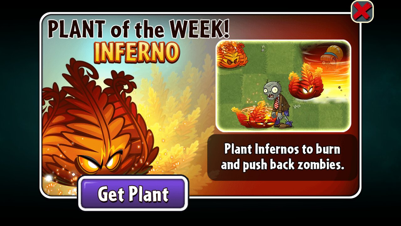 Plants vs Zombies 2 - Penny's Pursuit - Inferno - November 2022