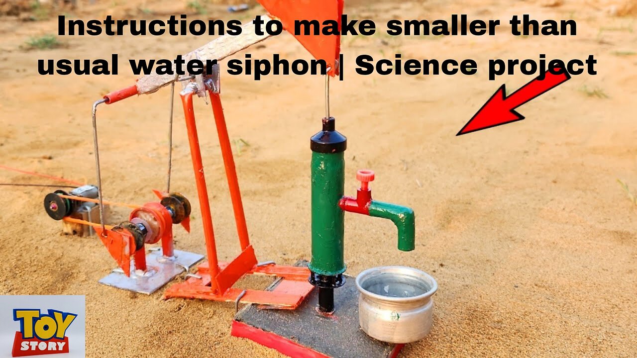 Instructions to make smaller than usual water siphon | Science project