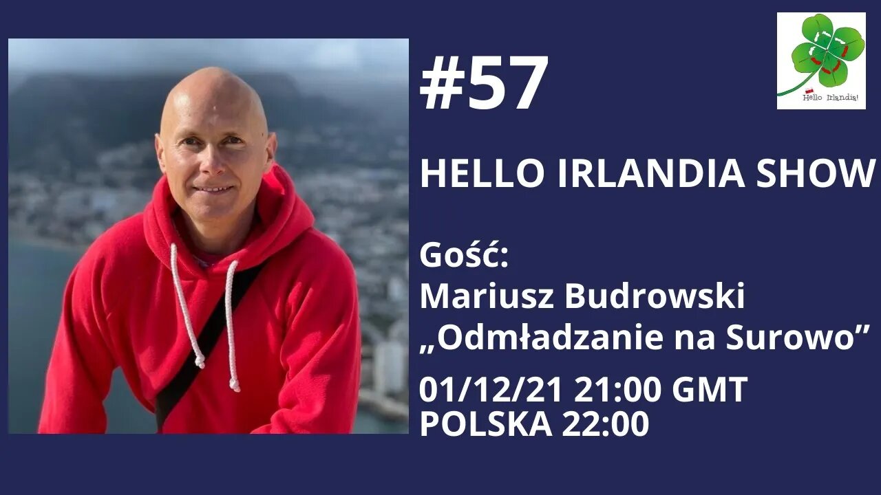 Hello Irlandia Show #57 z Mariuszem Budrowskim „Odmładzanie na Surowo”