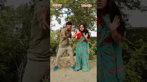 भाउजू ले हानिन देवर लाई लात्ती 🤣🤣😂😂#shorts #shortvideo #nepalitiktok