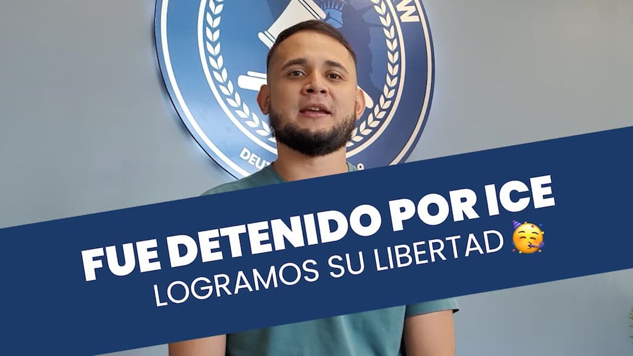 Estuvo detenido por Inmigración, logramos liberarlo… 🥳