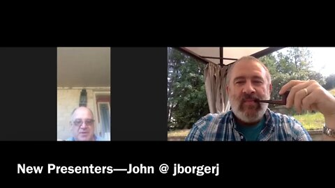 New Presenters—John @ jborgerj