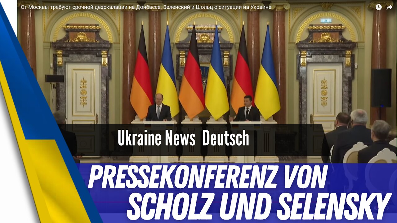 Olaf Scholz in der Ukraine - Auf dem Weg nach Moskau.