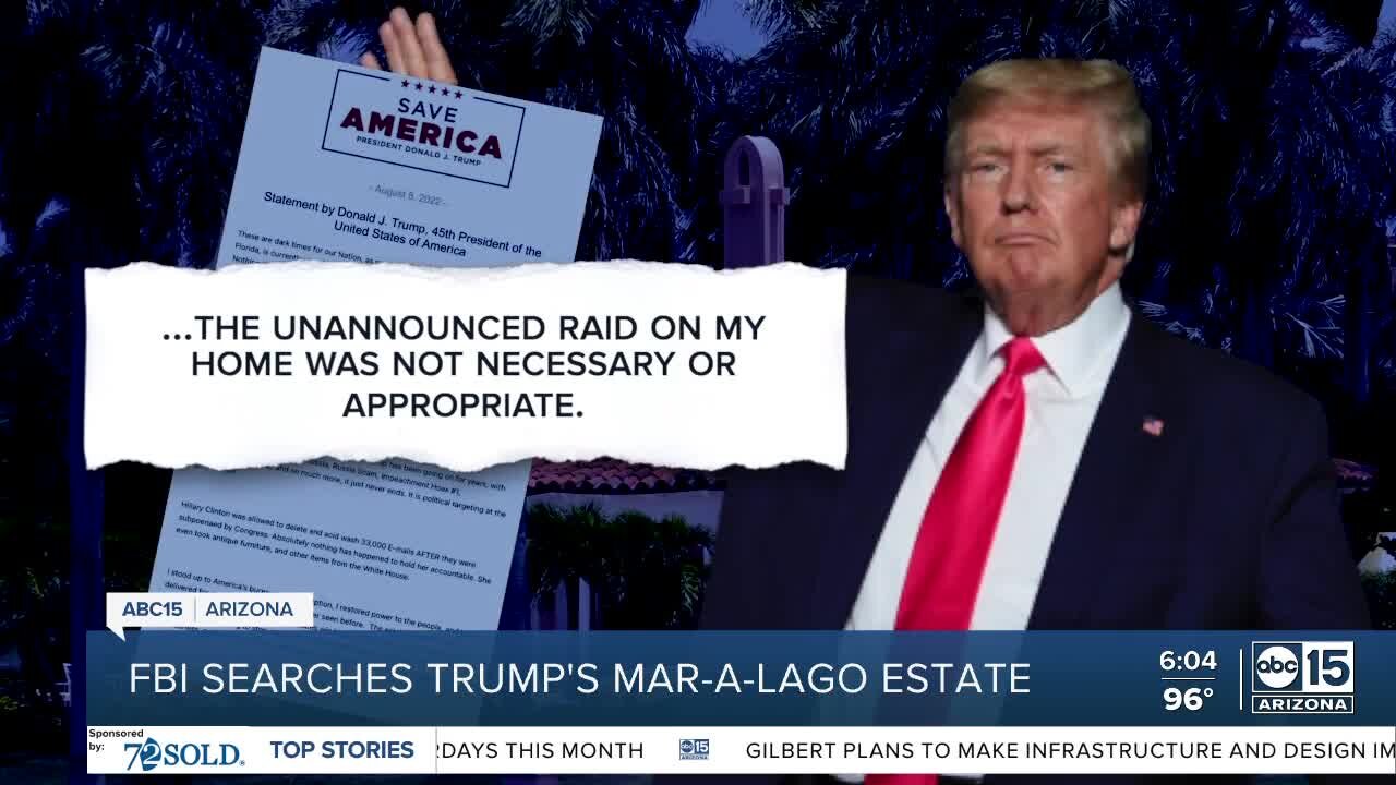 Political fallout after FBI raid on Trump estate