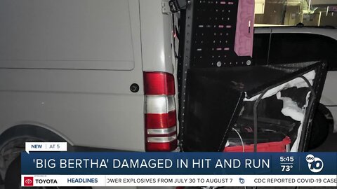 Pacific Beach hit-and-run damages Navy vet's 'Big Bertha' camper van