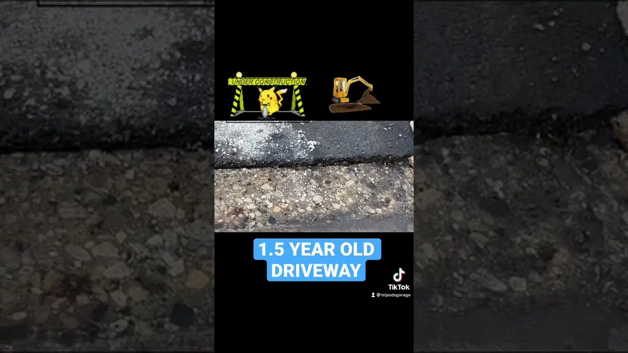 Heaved Asphalt and Cracks on a 1.5 year old driveway - The experts say it was done perfectly!