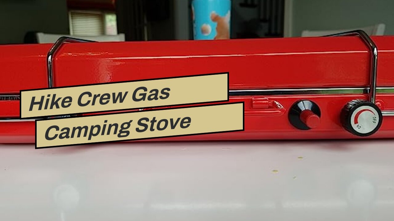 Hike Crew Gas Camping Stove 20,000 BTU Portable Propane 2 Burner Stovetop