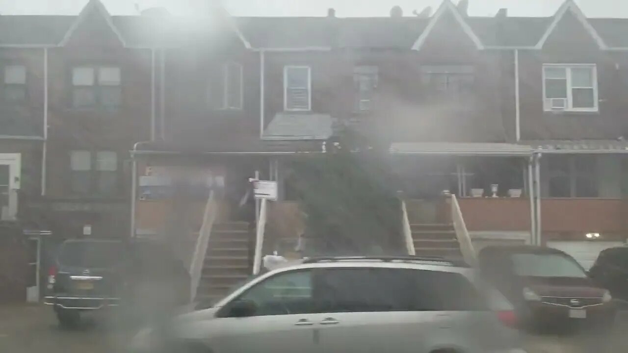 Heavy rain caused traffic