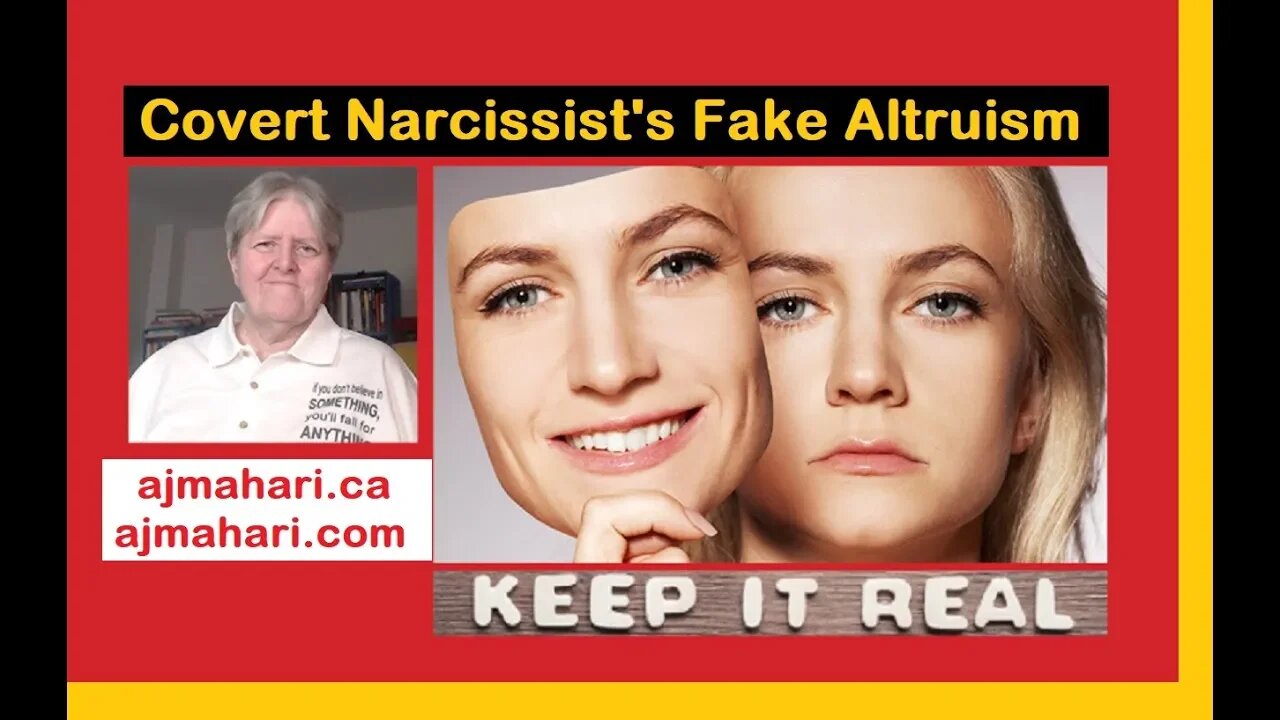 Covert Narcissists Fake Altruism For Supply