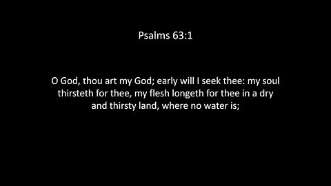 Psalms Chapter 63