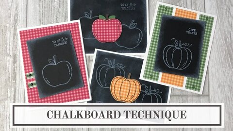 Chalkboard Technique (Stampin Up Harvest Hellos Card Ideas)