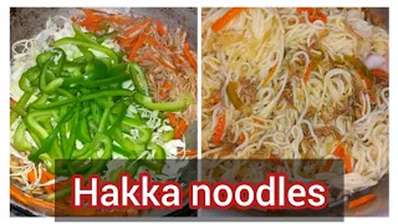 Hakka noodles recipe | easy and spicy chicken noodles recipe | easy spaghetti 🍝 recipe |