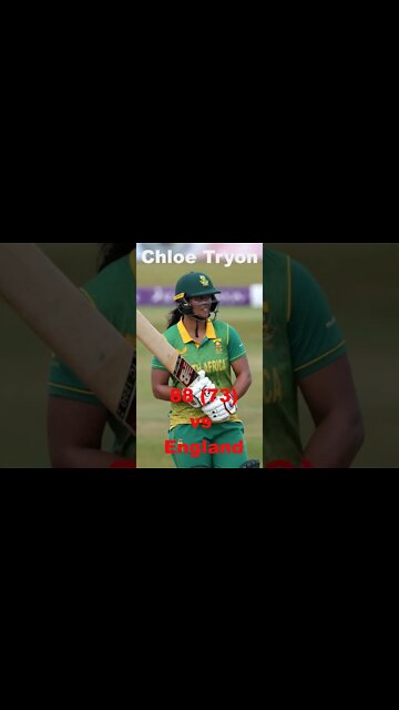 Chloe Lesleigh Tryon 88 (73) runs vs England Women in 1st ODI , Chloe Lesleigh Tryon batting