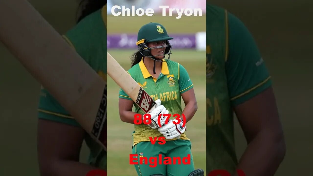 Chloe Lesleigh Tryon 88 (73) runs vs England Women in 1st ODI , Chloe Lesleigh Tryon batting