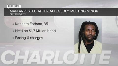 Deputies arrest suspect for meeting up with minor for sex