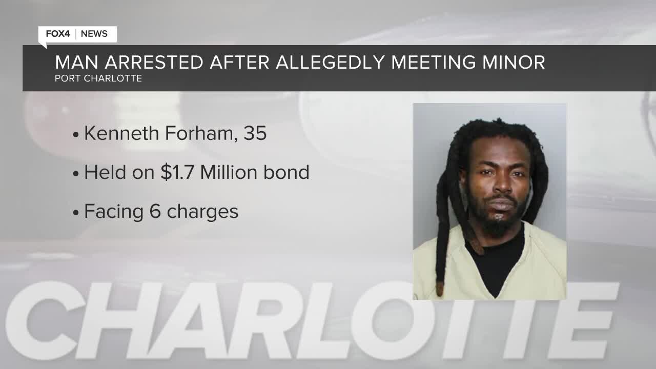 Deputies arrest suspect for meeting up with minor for sex