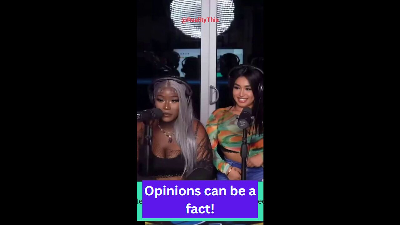 Girl tries to claim opinions can be a fact