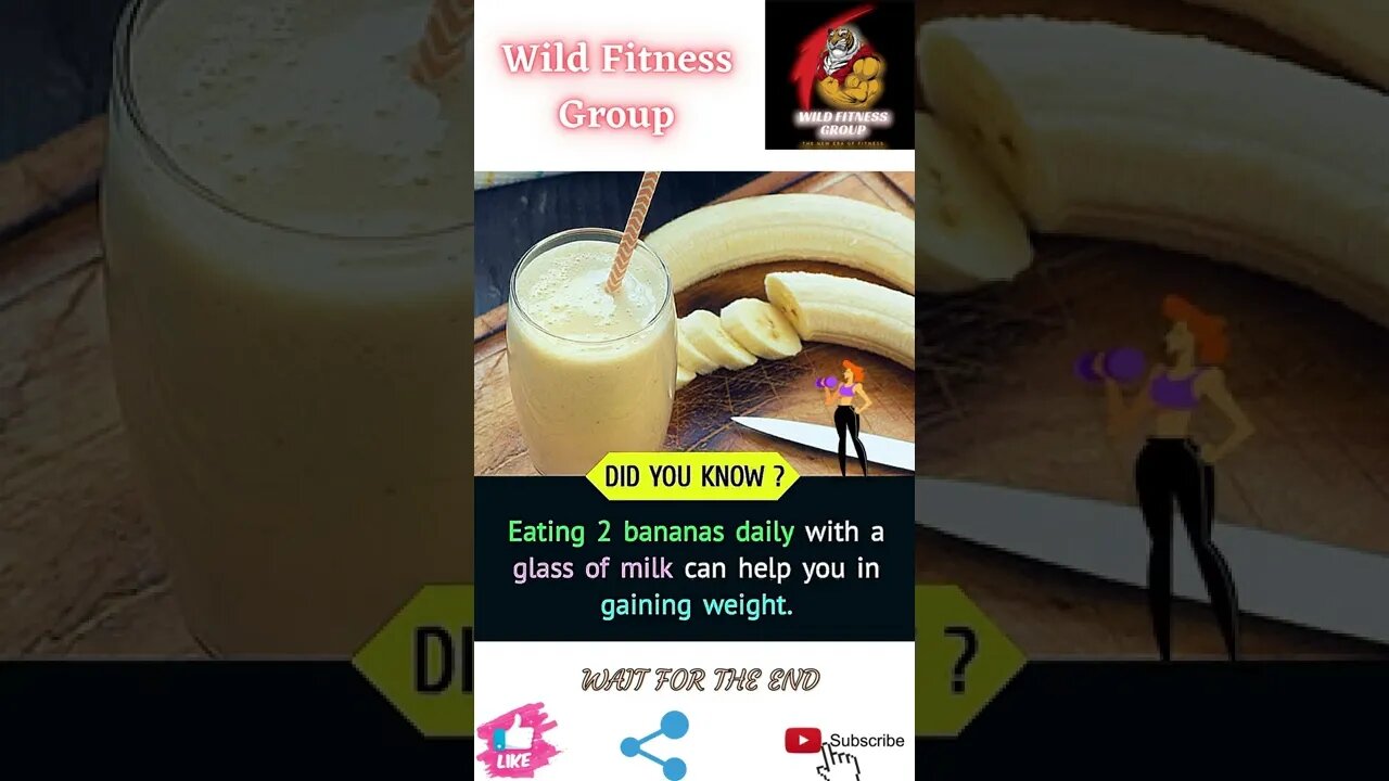 🔥Benefits of eating bananas with milk🔥#shorts🔥#wildfitnessgroup🔥20 June 2022🔥