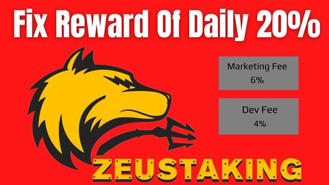 Zeustaking Review | BUSD Fixed 20% ROI | Launching 11AM EST 18/08/2022