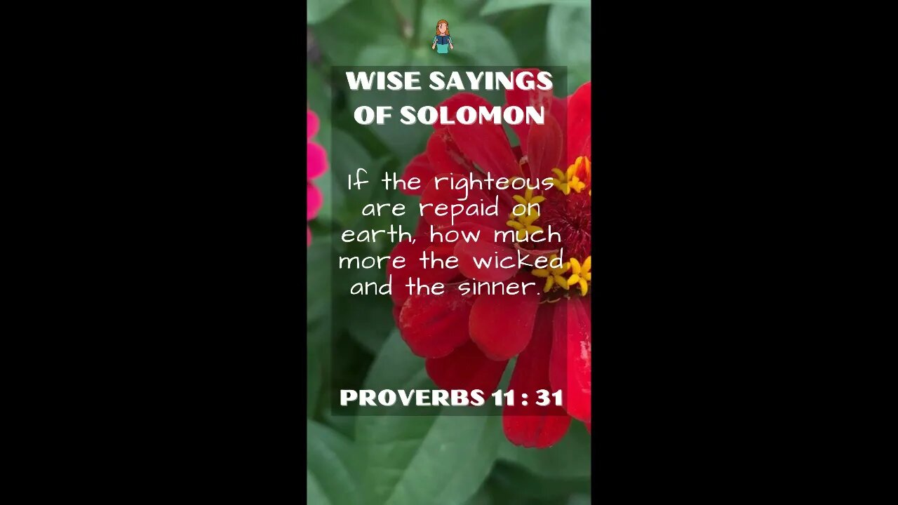 Proverbs 11:31 | Wise Sayings of Solomon