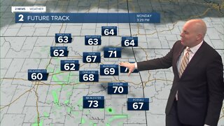 Staying Mild As Clouds Increase Monday