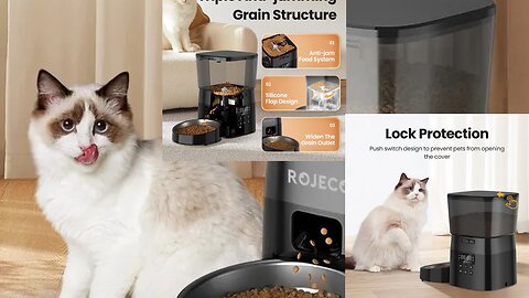 Automatic Pet Feeder Button Version Auto Cat Food Dispenser Accessories Smart Control Pet Feeder