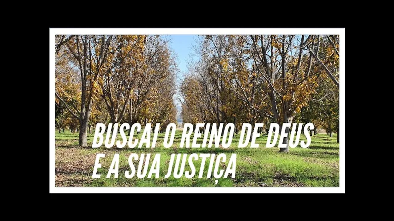 BUSCAI PRIMEIRO O REINO DE DEUS E A SUA JUSTIÇA. LEGENDAS