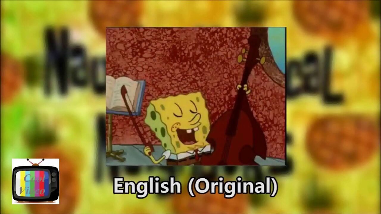 Spongebob Squidward is my best friend in 16 different languages