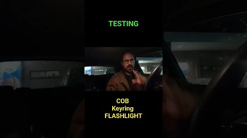 Intro to testing The COB Keyring flashlight #shortsvideo