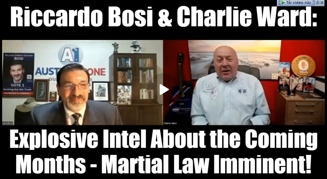 Riccardo Bosi & Charlie Ward- Explosive Intel About The Coming Months